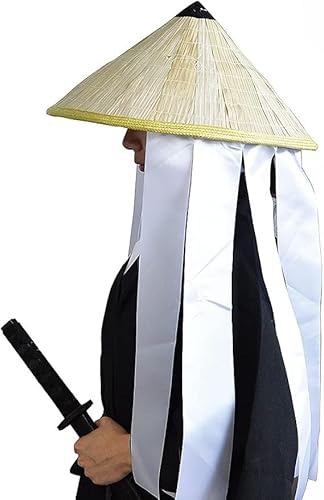 zonzxcv Japanischer Schwertkämpfer-Hut, Anime-Cosplay-Zubehör, Durchmesser: 40,9 cm von zonzxcv