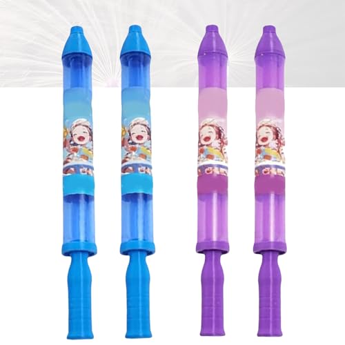 Firework Water Gun, Romantic Firework Style Water Spray Toy for Couples, High Pressure Pull-Out Sprinkler for Pool Party, Backyard Games, Family Fun (Blue+Purple) von zoocco