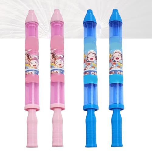 Firework Water Gun, Romantic Firework Style Water Spray Toy for Couples, High Pressure Pull-Out Sprinkler for Pool Party, Backyard Games, Family Fun (Pink+Blue) von zoocco