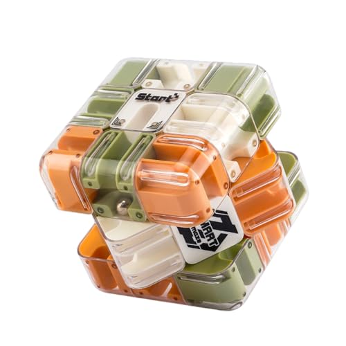 Large 3D Labyrinth Cube Puzzle, Challenging Maze Cube & 3D Puzzle for Adults, Brain Training Logic Game, Family Fun for Teens & Adults (A) von zoocco