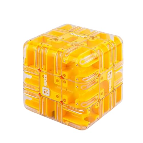 Large 3D Labyrinth Cube Puzzle, Challenging Maze Cube & 3D Puzzle for Adults, Brain Training Logic Game, Family Fun for Teens & Adults (D) von zoocco