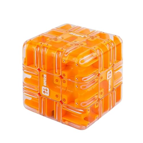 Large 3D Labyrinth Cube Puzzle, Challenging Maze Cube & 3D Puzzle for Adults, Brain Training Logic Game, Family Fun for Teens & Adults (E) von zoocco