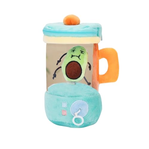 zoocco Carrot Blender Plush, Funny Carrot in a Blender Stuffy with Hidden Zipper Storage & Keychain Clip,Creative Gag Gift for Friends, Desk Decor (Avocados) von zoocco