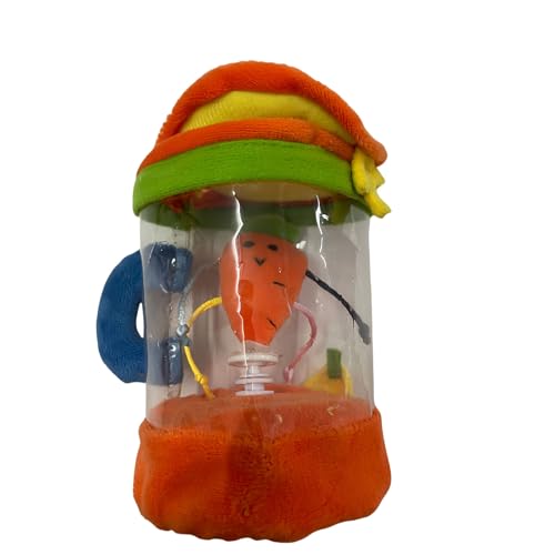 zoocco Carrot Blender Plush, Funny Carrot in a Blender Stuffy with Hidden Zipper Storage & Keychain Clip,Creative Gag Gift for Friends, Desk Decor (New Carrots) von zoocco