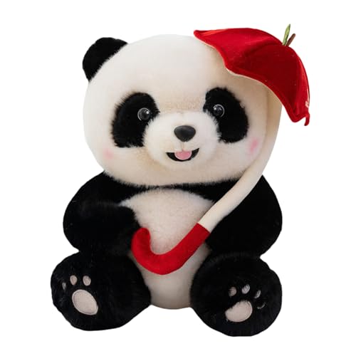 zoocco Paudy Panda Emotional Support Plush, Ultra-Soft Panda Plush for Stress Relief & Comfort, Realistic Stuffed Animal Hug Toy, Gifts for Adults & Kids (25CM,Umbrella) von zoocco