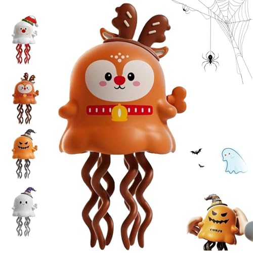 zoocco Spooky Magical Mini Dancing Ghost for Christmas, 3D Creative Twisting Clockwork Slide Boost Kids Creativity & Imagination (Elk) von zoocco