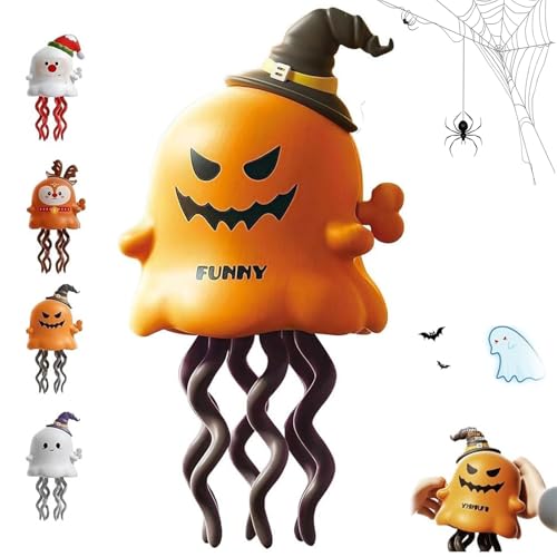 zoocco Spooky Magical Mini Dancing Ghost for Christmas, 3D Creative Twisting Clockwork Slide Boost Kids Creativity & Imagination (Pumpkin) von zoocco