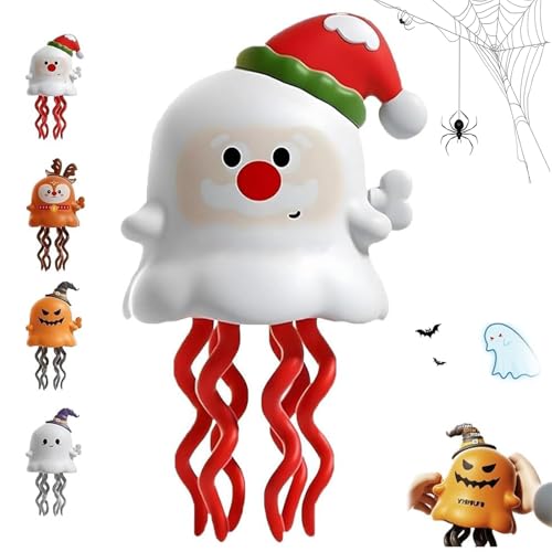 zoocco Spooky Magical Mini Dancing Ghost for Christmas, 3D Creative Twisting Clockwork Slide Boost Kids Creativity & Imagination (Santa) von zoocco
