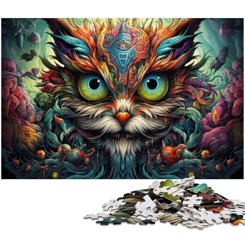 1000 Teile Bizarres buntes Monster Puzzle für Erwachsene Dekorations Puzzle Spielzeug gutes Geschenk für und Teenager ab 14 Jahren 1000 PCS (75x50cm) von zouxangzz