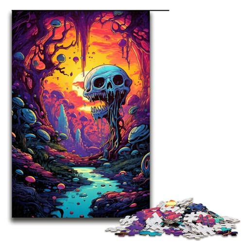 1000 Teile Bunte Fantasielandschaftspuzzles für Erwachsene Unmögliches Puzzle zum Stressabbau für Teenager ab 12 Jahren 75 x 50 cm von zouxangzz