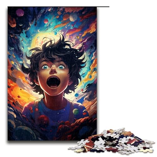 1000 Teile Bunte Jungenpuzzles für Erwachsene Unmögliches Puzzle zum Stressabbau für Teenager ab 12 Jahren 75x50cm von zouxangzz