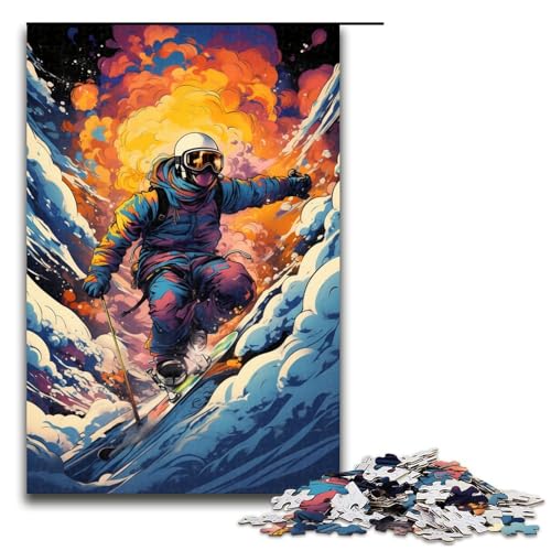 1000 Teile Bunte Psychedelia für Snowboard Abenteurer Puzzle für Erwachsene Holzpuzzle Familienspiele 75 x 50 cm 1000 Teile Bunte Psychedelia für Snowboard Abenteurer Puzzle für Erwachsene Holzpuzzle Familienspiele 75 x 50 cm von zouxangzz