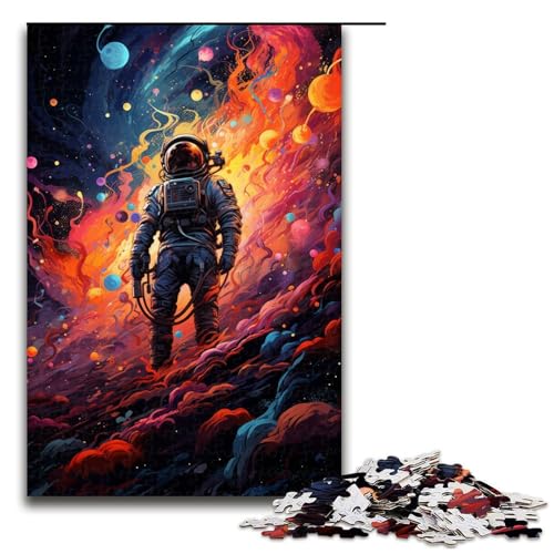 1000 Teile Bunte Psychedelia für Weltraumabenteurer Puzzlespiel Puzzle für Erwachsene Geeignet für Paare und Teenager ab 12 Jahren 75x50cm von zouxangzz