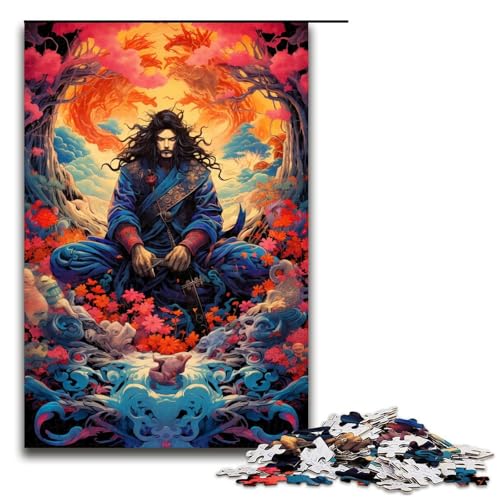 1000 Teile Bunte japanische Ninja Puzzles für Erwachsene. Unmögliches Puzzle zum Stressabbau für Teenager ab 12 Jahren. 75 x 50 cm von zouxangzz