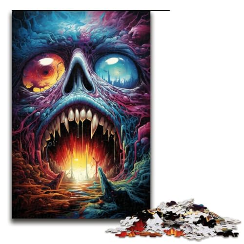 1000 Teile Bunte psychedelische kosmische Monster Puzzle für Erwachsene Spaß für die ganze Familie Familienspiel Stressabbau schwieriges Herausforderungspuzzle 75 x 50 cm 1000 Teile Bunte psychedelische kosmische Monster Puzzle für Erwachsene Spaß für die ganze Familie Familienspiel Stressabbau schwieriges Herausforderungspuzzle 75 x 50 cm von zouxangzz