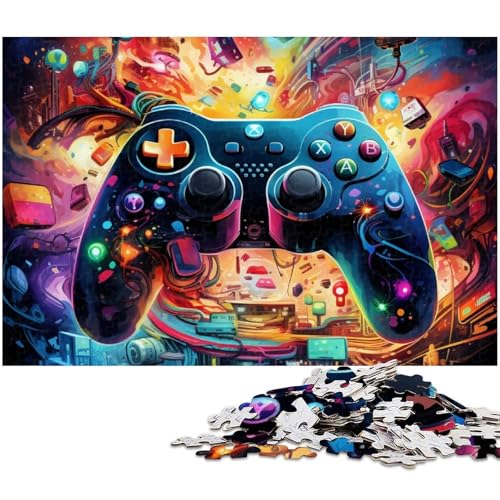 1000 Teile Buntes Kunstspiel Puzzle für Erwachsene Dekorations Puzzlespielzeug gutes Geschenk für Teenager ab 14 Jahren (Größe 75 x 50 cm) von zouxangzz