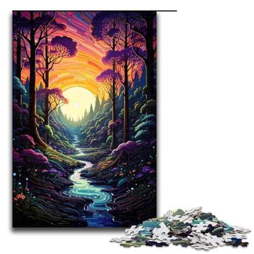 1000 Teile Buntes psychedelisches Fantasiewald Puzzle für Erwachsene Holzpuzzle Familienspiele 75 x 50 cm 1000 Teile Buntes psychedelisches Fantasiewald Puzzle für Erwachsene Holzpuzzle Familienspiele 75 x 50 cm von zouxangzz