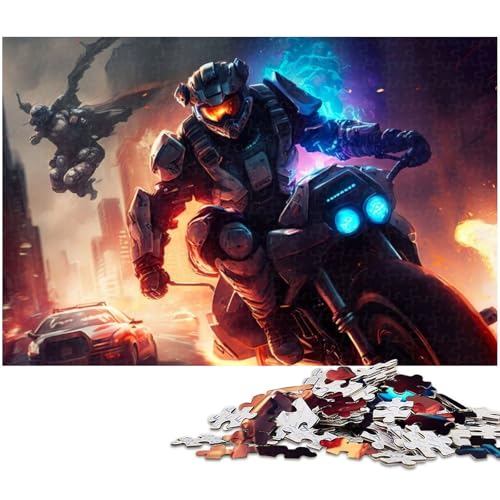 1000 teiliges Alien Puzzle Holzpuzzle Lernspiele Heimdekoration (Größe 75 x 50 cm) von zouxangzz