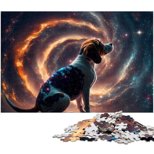 1000 teiliges Beagle Puzzle Papierpuzzle Lernspiele Heimdekoration (Größe 38 x 26 cm) von zouxangzz