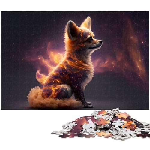 1000 teiliges Chihuahua Puzzle Holzpuzzle Lernspiele Heimdekoration (Größe 75 x 50 cm) von zouxangzz