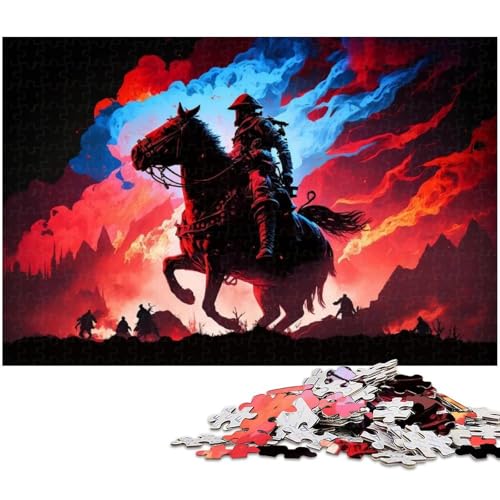 1000 teiliges Puzzle „A Battle Looms Puzzle für Erwachsene Holzpuzzle anspruchsvolles Spiel 1000 Teile (75 x 50 cm) von zouxangzz