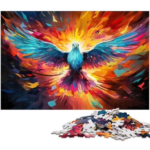 1000 teiliges Puzzle „Bunte Bäume für Erwachsene Holzpuzzle für Sommerliebhaber (Größe 75 x 50 cm) von zouxangzz