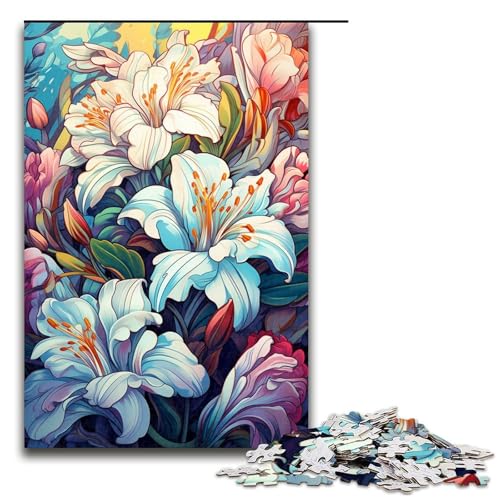 1000 teiliges Puzzle „Bunte Psychedelie der Rhododendren für Erwachsene Holzpuzzle anspruchsvolles Spiel 75 x 50 cm 1000 teiliges Puzzle „Bunte Psychedelie der Rhododendren für Erwachsene Holzpuzzle anspruchsvolles Spiel 75 x 50 cm von zouxangzz