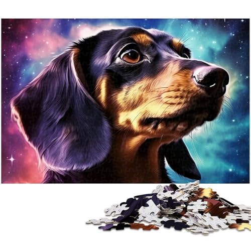 1000 teiliges Puzzle „Galaxie Chihuahua für Erwachsene Holzpuzzle für Sommerliebhaber (Größe 75 x 50 cm) von zouxangzz