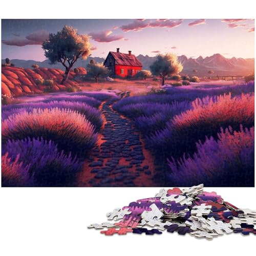 1000 teiliges Puzzle „Hütte in der Nähe von Bergen für Erwachsene Dekorations Puzzlespielzeug gutes Geschenk für Teenager ab 14 Jahren 1000 Teile (38 x 26 cm) von zouxangzz