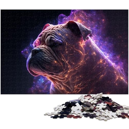 1000 teiliges Puzzle „Krafttier Boxer für Erwachsene Papierpuzzle tolle Geschenke zu Weihnachten (Größe 38 x 26 cm) von zouxangzz