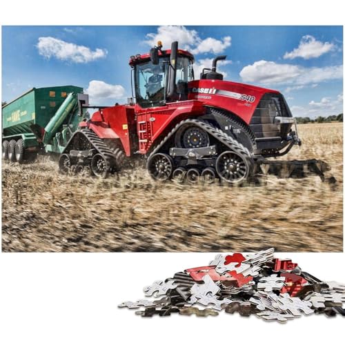 1000 teiliges Puzzle „Landwirtschaftliche Werkzeuge Traktoren Puzzle für Erwachsene Holzpuzzle tolle Geschenke zu Weihnachten (Größe 75 x 50 cm) von zouxangzz