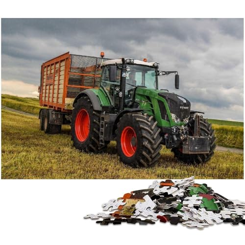 1000 teiliges Puzzle „Landwirtschaftliche Werkzeuge Traktoren Puzzle für Erwachsene Holzpuzzle tolle Geschenke zu Weihnachten (Größe 75 x 50 cm) von zouxangzz
