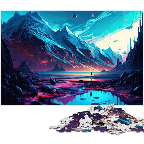 1000 teiliges Puzzle „Looking_for_The_Light Holzpuzzle Lernspiele Heimdekoration 1000 Teile (75 x 50 cm) von zouxangzz