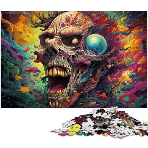 1000 teiliges Puzzle „Mutated Old Man Puzzle für Erwachsene Papierpuzzle Familiendekoration 1000 Teile (38 x 26 cm) von zouxangzz