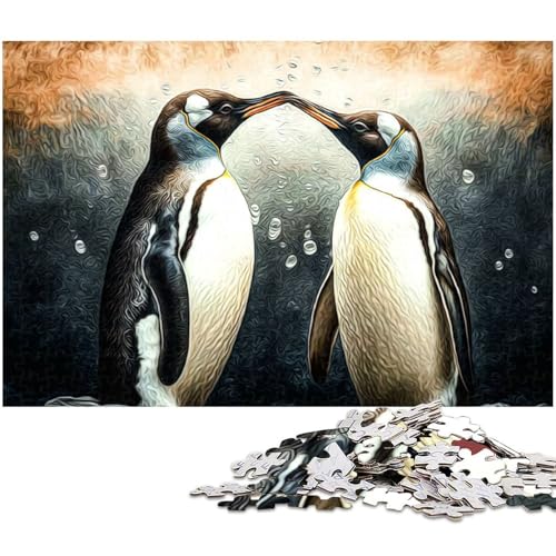 1000 teiliges Puzzle „Pinguine Puzzle für Erwachsene Papierpuzzle anspruchsvolles Spiel 1000 Teile (38 x 26 cm) von zouxangzz