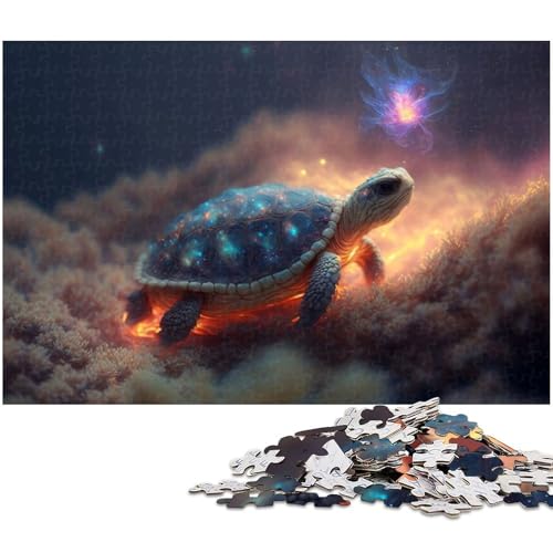 1000 teiliges Puzzle „Schildkröten Puzzle für Erwachsene Holzpuzzle anspruchsvolles Spiel (Größe 75 x 50 cm) von zouxangzz