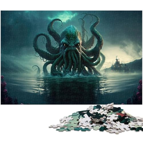 1000 teiliges Puzzle „Seeungeheuer aus Papier Lernspiele Heimdekoration (Größe 38 x 26 cm) von zouxangzz