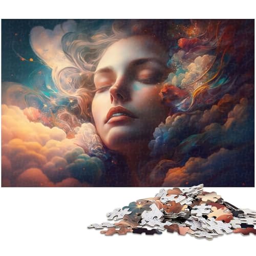 1000 teiliges Puzzle „Sleepy Beautys für Erwachsene Holzpuzzle Familiendekoration (Größe 75 x 50 cm) von zouxangzz