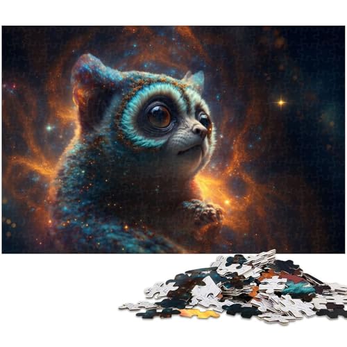1000 teiliges Puzzle „Slow Loris für Erwachsene Holzpuzzle anspruchsvolles Spiel (Größe 75 x 50 cm) von zouxangzz