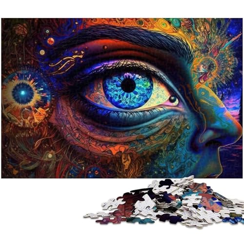 1000 teiliges Puzzle „Third Eye Journey für Erwachsene Holzpuzzle anspruchsvolles Spiel (Größe 75 x 50 cm) von zouxangzz