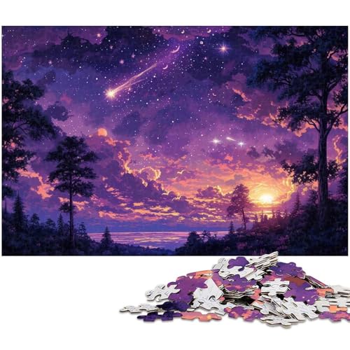 1000 teiliges Puzzle „Traumwald für Kinder Holzpuzzle Lernspiele für Erwachsene (Größe 75 x 50 cm) von zouxangzz