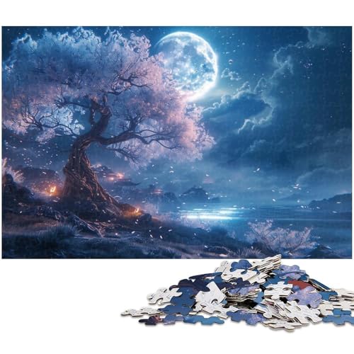 1000 teiliges Puzzle „Traumwald für Kinder Papierpuzzle Lernspiele für Erwachsene (Größe 38 x 26 cm) von zouxangzz