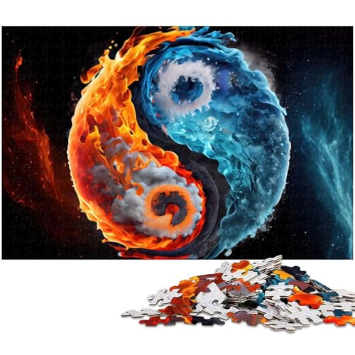 1000 teiliges Puzzle „Yin und Yang Taiji für Kinder Holzpuzzle Lernspiele für Erwachsene (Größe 75 x 50 cm) von zouxangzz