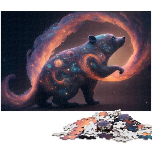 1000 teiliges Puzzle Bären Puzzle für Kinder Papierpuzzle Lernspiele für Erwachsene (Größe 38 x 26 cm) von zouxangzz