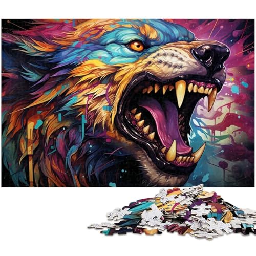 1000 teiliges Puzzle Böses seltsames Tier Puzzle für Erwachsene Papierpuzzle anspruchsvolles Spiel 1000 Teile (38 x 26 cm) von zouxangzz