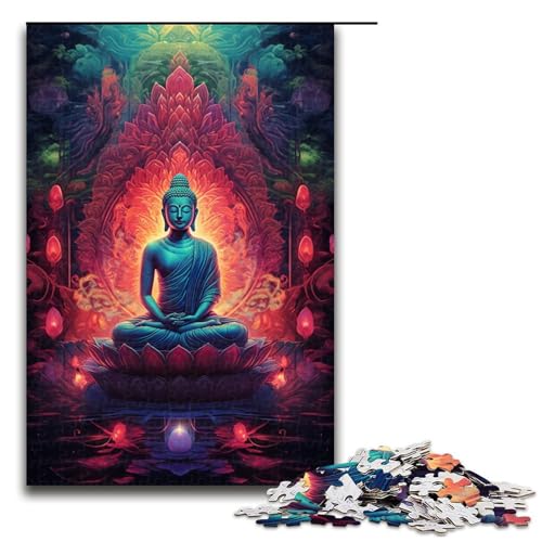 1000 teiliges Puzzle Bunte Buddha Statue Holzpuzzle Lernspiele Heimdekoration 75 x 50 cm 1000 teiliges Puzzle Bunte Buddha Statue Holzpuzzle Lernspiele Heimdekoration 75 x 50 cm von zouxangzz