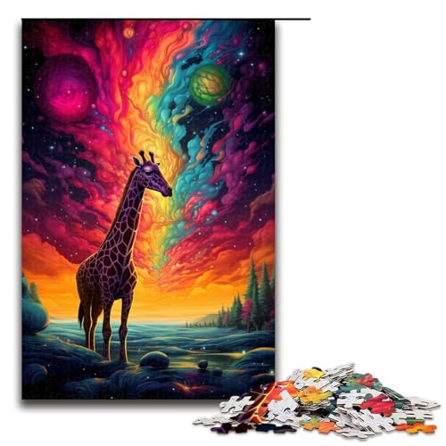 1000 teiliges Puzzle Bunte Giraffe Holzpuzzle Lernspiele Heimdekoration 75 x 50 cm 1000 teiliges Puzzle Bunte Giraffe Holzpuzzle Lernspiele Heimdekoration 75 x 50 cm von zouxangzz