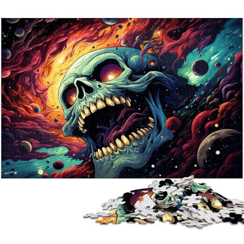 1000 teiliges Puzzle Bunte Grimassen Puzzle für Erwachsene Papierpuzzle anspruchsvolles Spiel 1000 Teile (38 x 26 cm) von zouxangzz