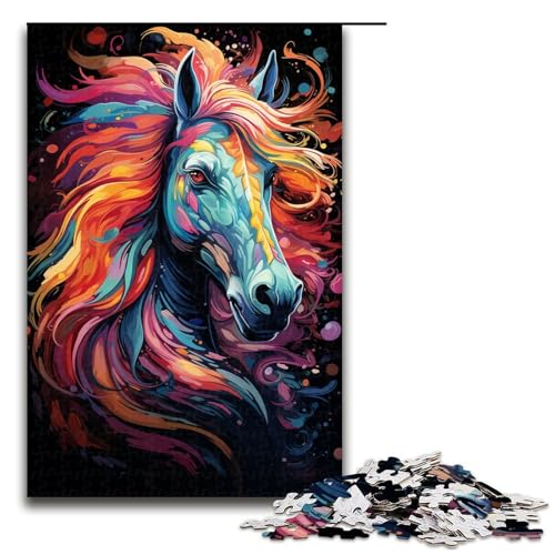 1000 teiliges Puzzle Bunte Pferde auf dem Planeten Puzzle für Erwachsene Holzpuzzle anspruchsvolles Spiel 75 x 50 cm 1000 teiliges Puzzle Bunte Pferde auf dem Planeten Puzzle für Erwachsene Holzpuzzle anspruchsvolles Spiel 75 x 50 cm von zouxangzz