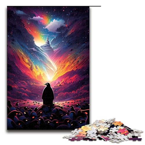1000 teiliges Puzzle Bunte Pinguine Puzzle für Erwachsene Holzpuzzle Familienspiel 75 x 50 cm 1000 teiliges Puzzle Bunte Pinguine Puzzle für Erwachsene Holzpuzzle Familienspiel 75 x 50 cm von zouxangzz